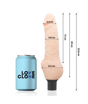 LOVECLONE - DAVEN VIBRADOR REALÍSTICO SELF LUBRICATION 23.8 CM -O- 3.8 CM