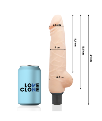 LOVECLONE - HARALD VIBRADOR REALÍSTICO SELF LUBRICATION 24 CM -O- 4 CM
