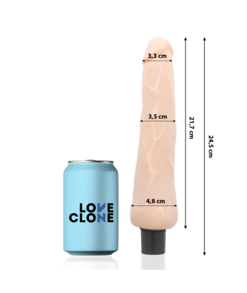 LOVECLONE - RAGNAR VIBRADOR REALÍSTICO SELF LUBRICATION 24.5 CM -O- 3.5 CM