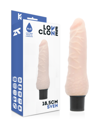 LOVECLONE - SVEN VIBRADOR REALÍSTICO SELF LUBRICATION 18.5 CM -O- 3.3 CM