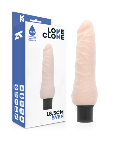 LOVECLONE - SVEN VIBRADOR REALÍSTICO SELF LUBRICATION 18.5 CM -O- 3.3 CM LOVECLONE - SVEN VIBRADOR REALÍSTICO SELF LUBRICATION 18.5 CM -O- 3.3 CM