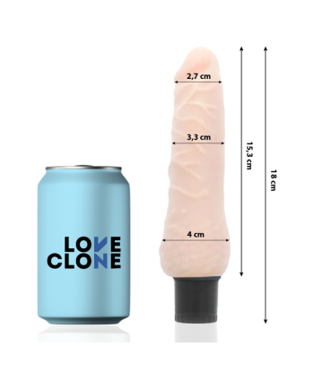LOVECLONE - SVEN VIBRADOR REALÍSTICO SELF LUBRICATION 18.5 CM -O- 3.3 CM