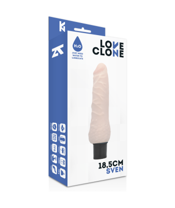LOVECLONE - SVEN VIBRADOR REALÍSTICO SELF LUBRICATION 18.5 CM -O- 3.3 CM