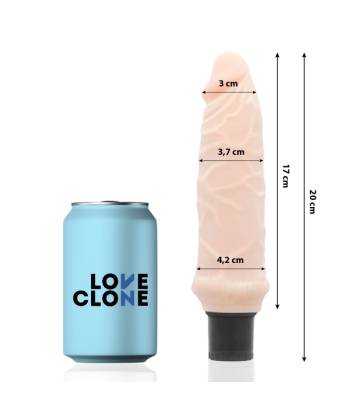 LOVECLONE - IVAR VIBRADOR REALÍSTICO SELF LUBRICATION 20 CM -O- 3.7 CM