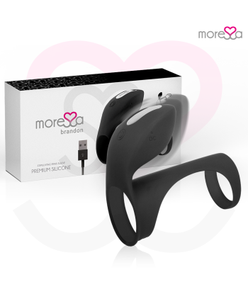 MORESSA - BRANDON POTENTE ANILLO VIBRADOR CON FUNDA DE ENGROSAMIENTO MASCULINO