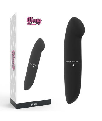 GLOSSY - PHIL VIBRADOR NEGRO