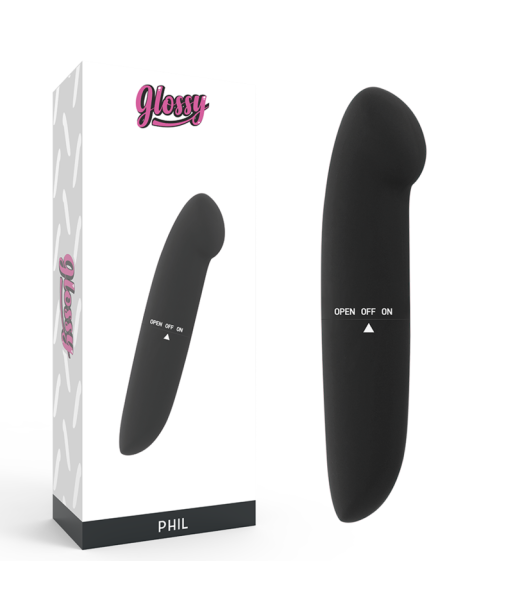 GLOSSY - PHIL VIBRADOR NEGRO GLOSSY - PHIL VIBRADOR NEGRO