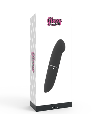 GLOSSY - PHIL VIBRADOR NEGRO