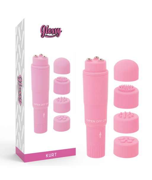 GLOSSY - POCKET KURT MASAJEADOR ROSA GLOSSY - POCKET KURT MASAJEADOR ROSA