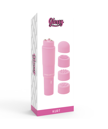 GLOSSY - POCKET KURT MASAJEADOR ROSA