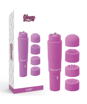 GLOSSY - POCKET KURT MASAJEADOR LILA