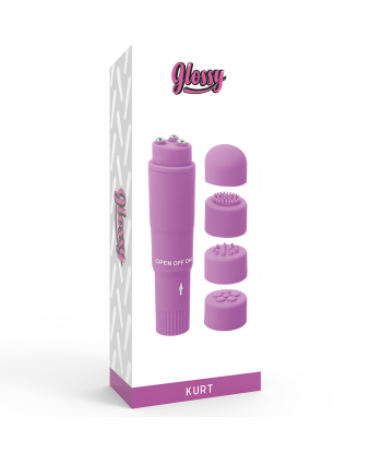 GLOSSY - POCKET KURT MASAJEADOR LILA