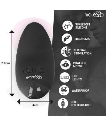 MORESSA - BLOSSOM MASAJEADOR PERSONAL NEGRO