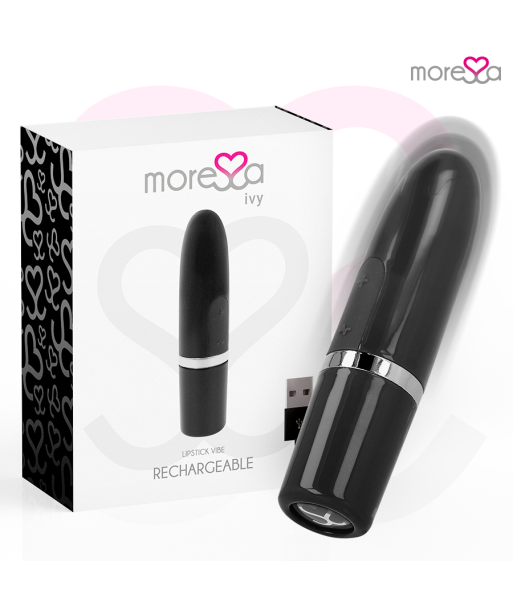 MORESSA - IVY MASAJEADOR SIMULADOR LABIAL DE VIAJE NEGRO