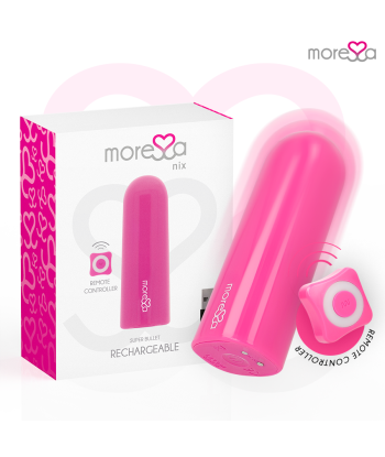 MORESSA - NIX POTENTE VIBRADOR MULTI JUEGOS CONTROL REMOTO ROSA