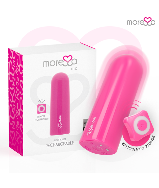 MORESSA - NIX POTENTE VIBRADOR MULTI JUEGOS CONTROL REMOTO ROSA