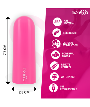 MORESSA - NIX POTENTE VIBRADOR MULTI JUEGOS CONTROL REMOTO ROSA