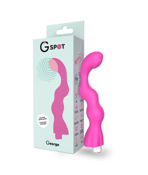 G-SPOT - GEORGE VIBRADOR PUNTO G ROSA CHICLE G-SPOT - GEORGE VIBRADOR PUNTO G ROSA CHICLE