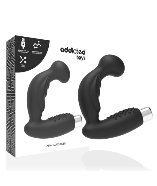 ADDICTED TOYS - VIBRADOR PROSTÁTICO RECARGABLE MODEL 3 - NEGRO ADDICTED TOYS - VIBRADOR PROSTÁTICO RECARGABLE MODEL 3 - NEGRO