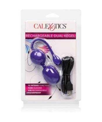 CALEXOTICS - BOLAS DUAL KEGEL RECARGABLES LILA CALEXOTICS - BOLAS DUAL KEGEL RECARGABLES LILA