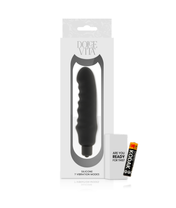 DOLCE VITA - GENIUS VIBRADOR SILICONA NEGRO