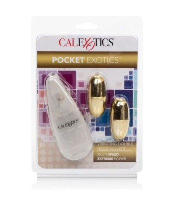 CALEXOTICS - BALAS VIBRADORAS DORADAS DUO GOLD CALEXOTICS - BALAS VIBRADORAS DORADAS DUO GOLD