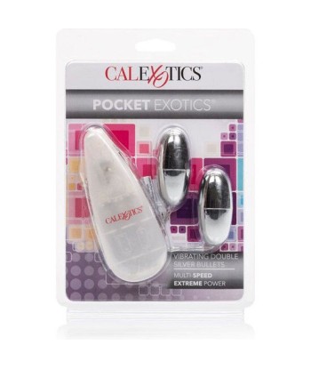 CALEXOTICS - BALAS VIBRADORAS PLATEADAS DUO CALEXOTICS - BALAS VIBRADORAS PLATEADAS DUO