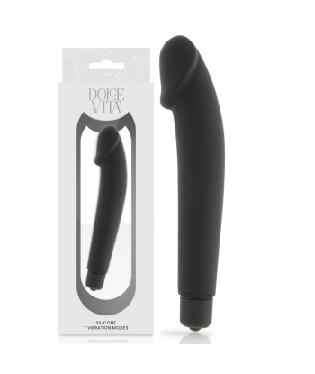 DOLCE VITA - REALISTIC VIBRADOR SILICONA NEGRO