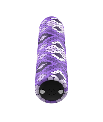 CUSTOM BULLETS - BALA RECARGABLE SNAKE LILA 10 INTENSIDADES