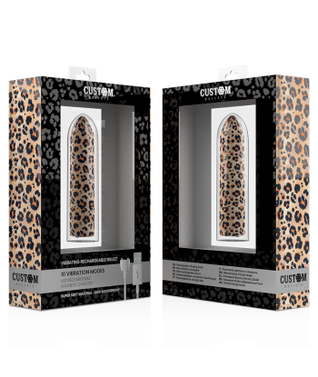 CUSTOM BULLETS - BALA RECARGABLE LEOPARD 10 INTENSIDADES