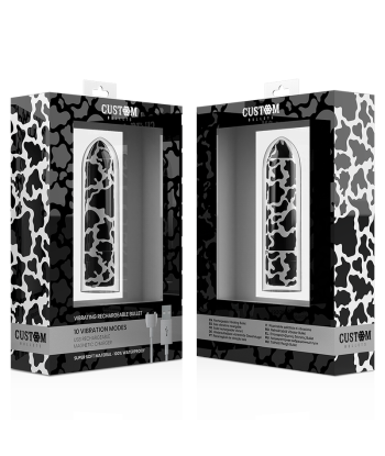 CUSTOM BULLETS - BALA RECARGABLE COW 10 INTENSIDADES
