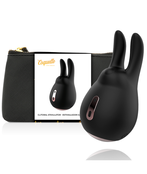 COQUETTE CHIC DESIRE - ESTIMULADOR CLÍTORIS NEGRO - GOLD CONEJO COQUETTE CHIC DESIRE - ESTIMULADOR CLÍTORIS NEGRO - GOLD CONEJO