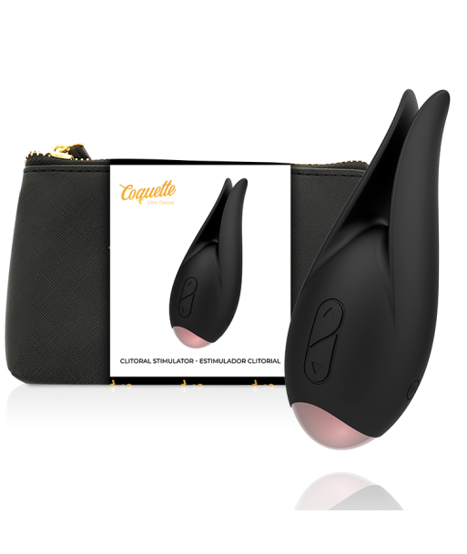 COQUETTE CHIC DESIRE - ESTIMULADOR CLÍTORIS NEGRO - GOLD FLOR COQUETTE CHIC DESIRE - ESTIMULADOR CLÍTORIS NEGRO - GOLD FLOR