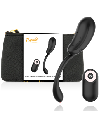 COQUETTE CHIC DESIRE - HUEVO CONTROL REMOTO RECARGABLE NEGRO - GOLD