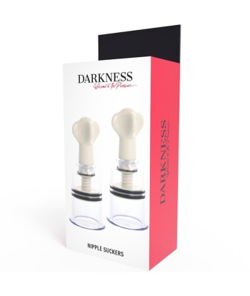 DARKNESS - ONDAS ESTIMULADORAS PEZONES TRANSPARENTE 5CM DIMETRO