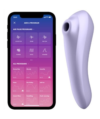 SATISFYER - DUAL PLEASURE AIR PULSE VIOLETA