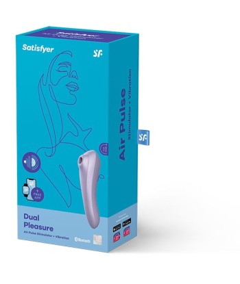 SATISFYER - DUAL PLEASURE AIR PULSE VIOLETA
