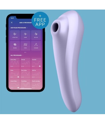 SATISFYER - DUAL PLEASURE AIR PULSE VIOLETA
