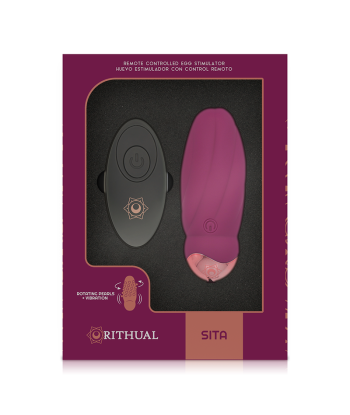 RITHUAL - SITA HUEVO CONTROL REMOTO ROTACIÓN DE PERLAS VIBRACIÓN