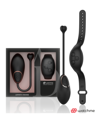 ANNES DESIRE - HUEVO CONTROL REMOTO TECNOLOGÍA WATCHME NEGRO