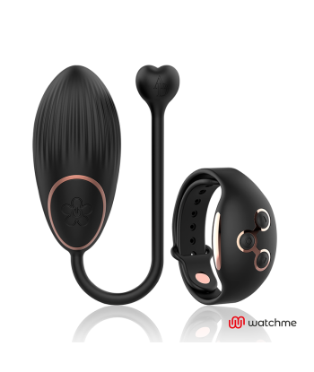 ANNES DESIRE - HUEVO CONTROL REMOTO TECNOLOGÍA WATCHME NEGRO-GOLD