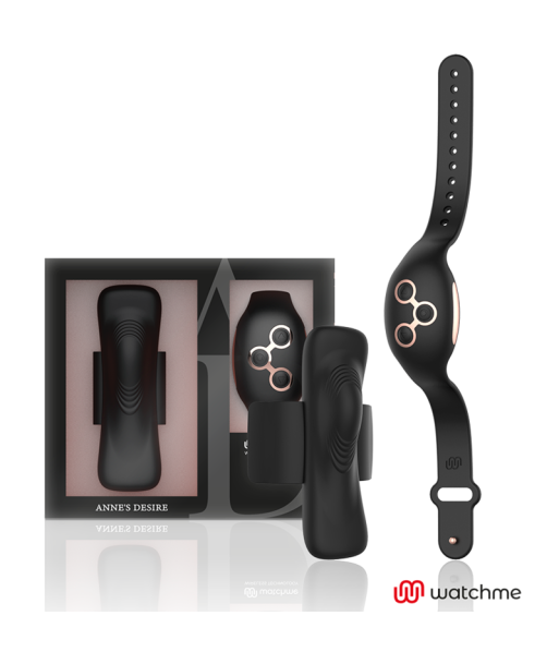 ANNES DESIRE - PANTY PLEASURE TECNOLOGÍA WATCHME NEGRO-GOLD