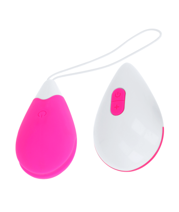OHMAMA - HUEVO VIBRADOR 10 MODOS ROSA Y BLANCO
