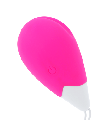 OHMAMA - HUEVO VIBRADOR 10 MODOS ROSA Y BLANCO