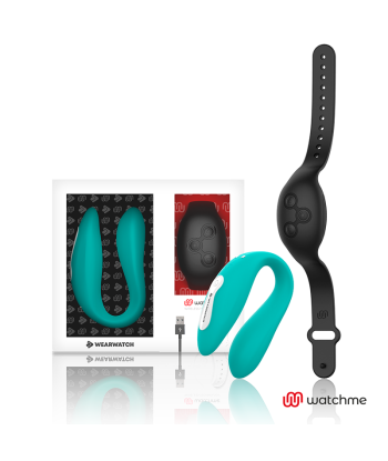 WEARWATCH - VIBRADOR DUAL TECHNOLOGY WATCHME AGUAMARINA - AZABACHE