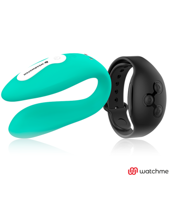WEARWATCH - VIBRADOR DUAL TECHNOLOGY WATCHME AGUAMARINA - AZABACHE