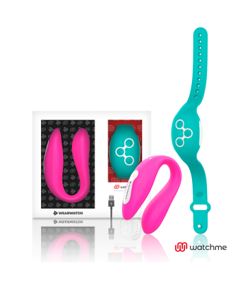 WEARWATCH - VIBRADOR DUAL TECHNOLOGY WATCHME FUCSIA - AGUA MARINA
