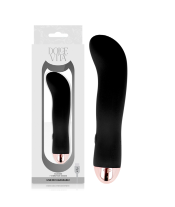 DOLCE VITA - VIBRADOR RECARGABLE TWO NEGRO 7 VELOCIDADES
