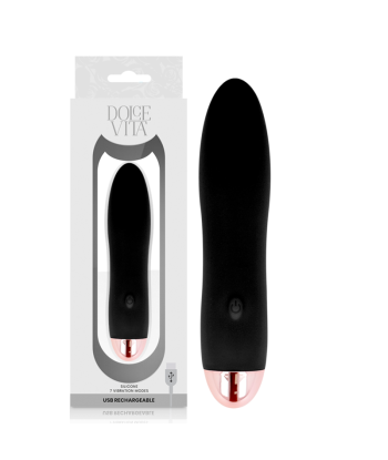 DOLCE VITA - VIBRADOR RECARGABLE FOUR NEGRO 7 VELOCIDADES