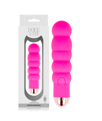 DOLCE VITA - VIBRADOR RECARGABLE SIX ROSA 7 VELOCIDADES